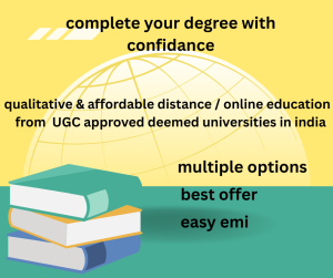 Distance & online degree in india